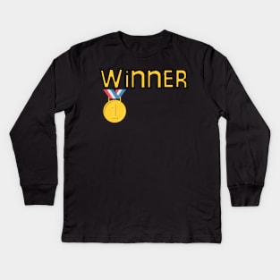 winner Kids Long Sleeve T-Shirt